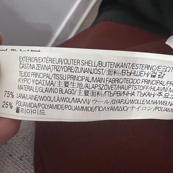 ZARA, WOMAN, WOOL/ LAMBSKIN JACKET - Picture 8 of 9